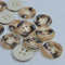 Button - Mottled Classic #1 ‘Macchiato’ - 15mm